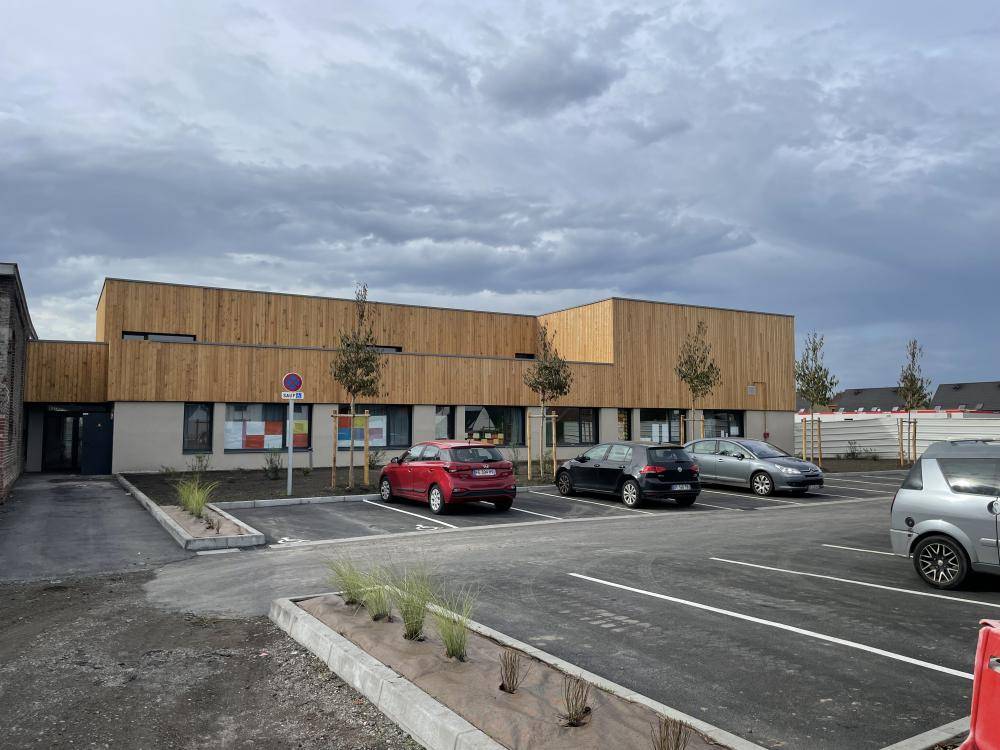 Bardage bois école Denain